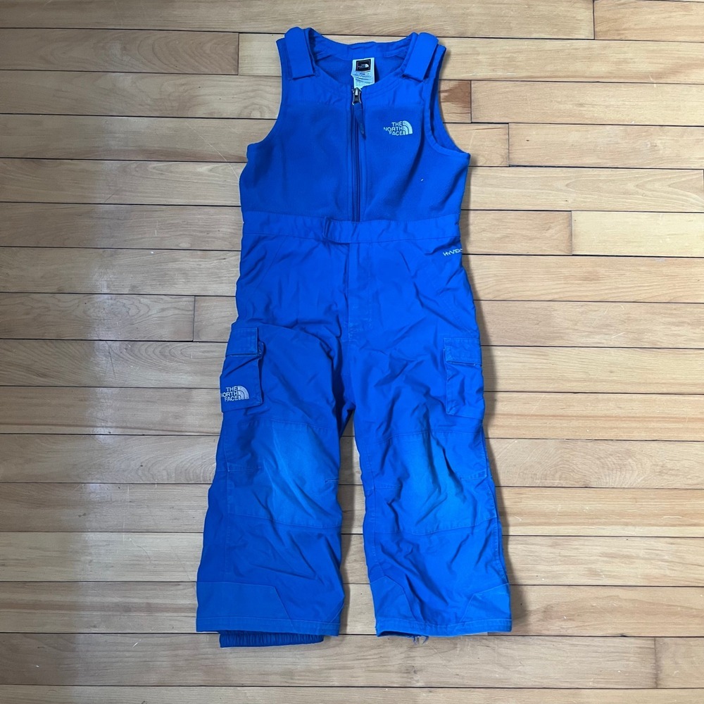 The North Face Toddler 3T Blue HyVent Fleece Upper Snow Ski Bibs Overalls Cargo